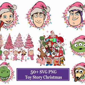 Toy Story Boże Narodzenie Png, Bożonarodzeniowa kreskówka PNG, Toy Story Rodzinna wycieczka, Drużyna świąteczna, Myszka świąteczna i przyjaciele PNG, Sezon świąteczny Png