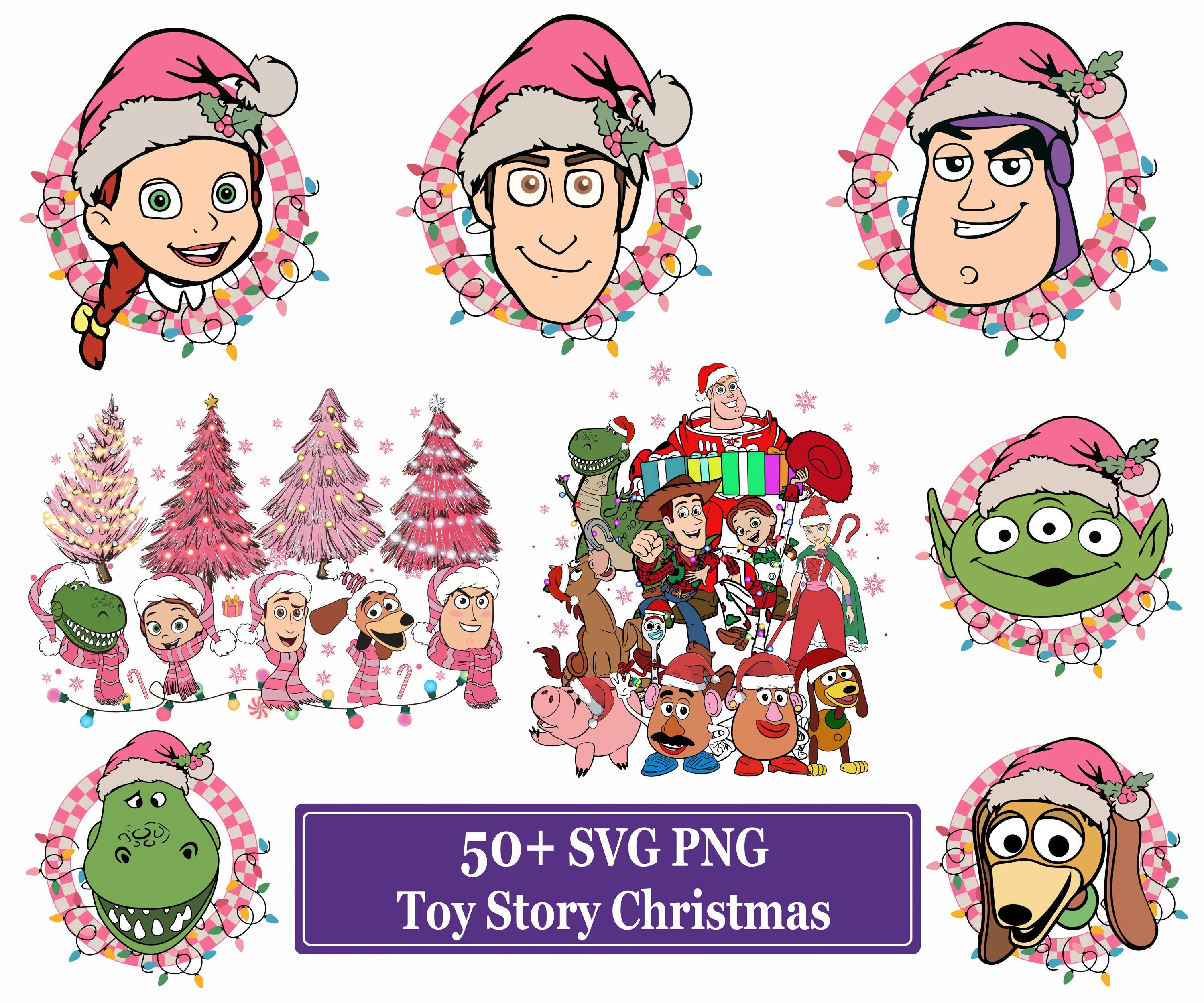 Toy Story Christmas Cartoon PNG: Family Trip Squad (Digital Download)
