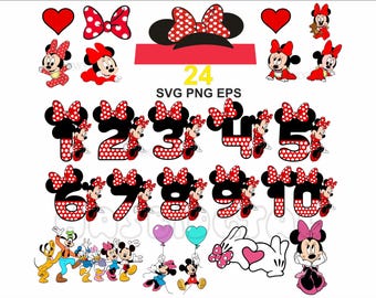 Mickey Mouse SVG Bundle: Layered Head, Tumbler Mug Designs (SVG, PNG)