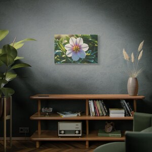 Floral Matte Canvas Wall Art, Nature Inspired Decor, Home Office Wall Hanging, Gift for Flower Lovers, Spring Aesthetic