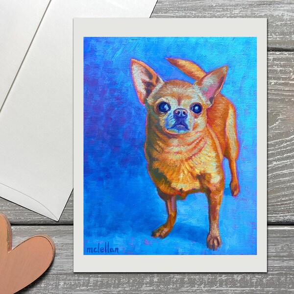 Chihuahua Note Cards Set with Envelopes, Chi Stationery Set, Toy Dog Greeting Cards Set, Small Dog Breed Stationery Set with Envelopes