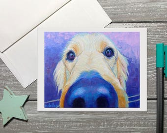 Golden Retriever Art Note Cards: All-Occasion Dog Greeting Card Set