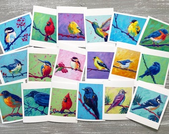 Bundle Note Cards Bird, All Occasion Notecards Set of 18, Stationery Sets for Letter Writing, Bird Greeting Cards, Thank You Cards Blank