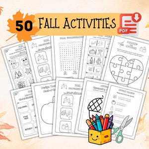 Printable Autumn Activities. Fall Activity Worksheets. Kids Activities Bundle. Fun Fall Activity Pack. Vocabulary Practice for kids
