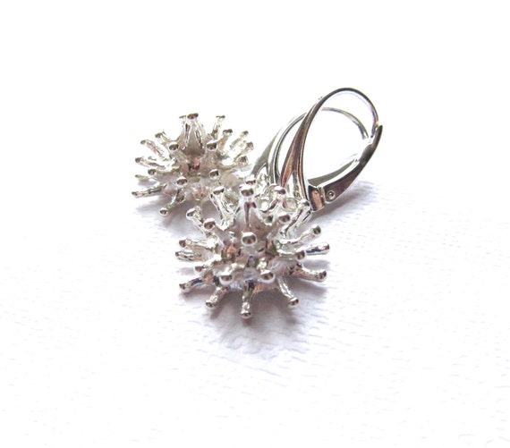 Chiusura Per Orecchini Argento 925 Earwire/leverback In 925 Silver With