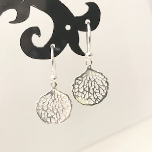 Short Sterling Silver Earrings, dragonfly wing earrings, modern and minimalist jewelry