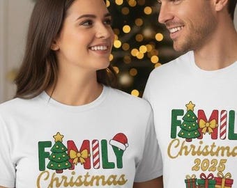 Family Christmas Shirt 2025, Matching Xmas Outfit