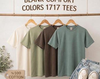 BLANK Comfort Colors Unisex Shirt: Garment-Dyed Heavyweight Cotton Tee