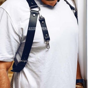 Mens Chest Suspenders Harness, Rave Suspenders, Festival Harness, Groomsmen Gift Grooms Suspenders, Wedding Suspenders, Gift for Male