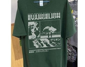 Camiseta de Neon Genesis Evangelion, estilo japonés, unisex