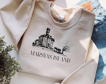 Marsyas Island Orphanage Shirt: Blaues Meer Bookish LGBT Novel Tee