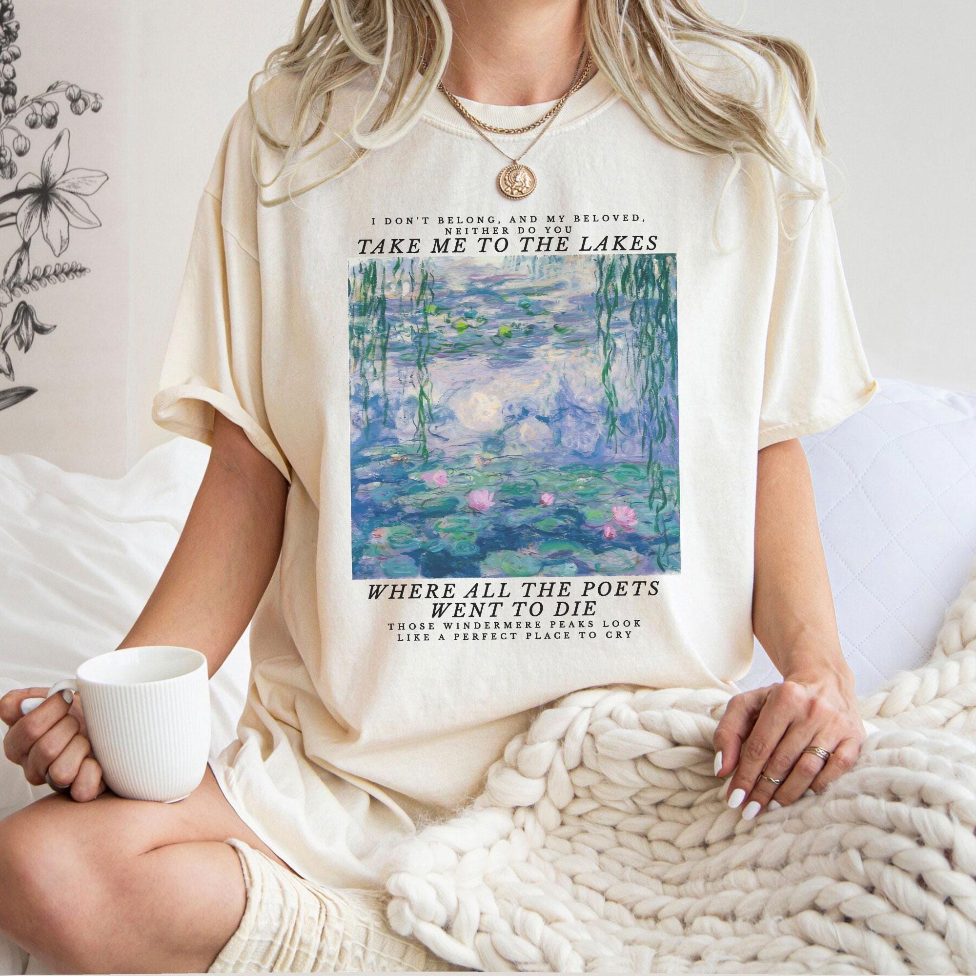 Bring mich zum See Songtext T-Shirt, Folklore-Shirt, Taylor-Shirt, Mitternachts-Shirt, August-Shirt, Allzu gut, Unisex-Kleidung