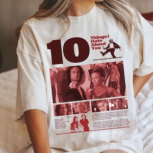 Shirt 10 Things I Hate About You, Heath Ledger-shirt, Patrick Verona-shirt, filmshirt jaren 90. Romantiek shirt, cadeau voor fans, uniseks kleding