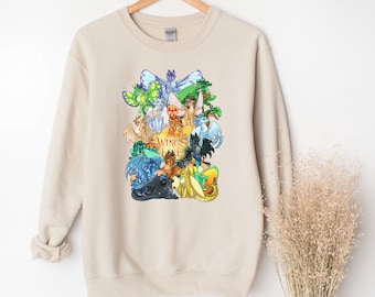 Wings of Fire Shirt Youth Tshirt Sweatshirt,  Clay Tsunami Glory Starflight Sunny Dragon Shirt,  Darkstalker,  Moonwatcher Tee,  Dragons
