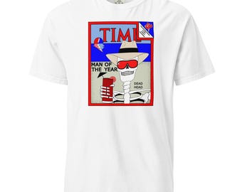 TIME Man Of The Year on Unisex garment-dyed heavyweight t-shirt