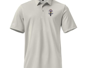 Uncle Sam on adidas space-dyed polo