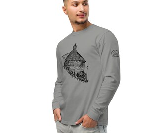 Garment-dyed heavyweight long-sleeve shirt