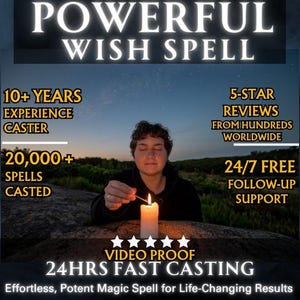 Custom WISH SPELL | Make a Wish | Strong Spell | white Spell | Lottery Spell | Fast Spellcasting | manifest heart desire