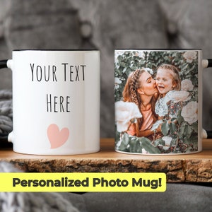 Custom photo coffee mug with photo personalized picture mug gift Photo printed mug customization mug photo on mug print on mug personalized