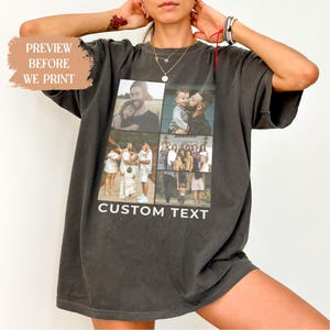 Custom photo shirt, custom photo tshirt, custom photo tee, custom photo collage, custom photo t-shirt, family photo shirt, personalized tee