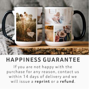 Custom Photo Collage Coffee Mug with personalization for Mothers day mug Personalized image mug for Mom Picture collage gift coffee mug image 6