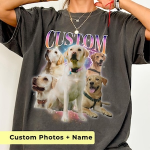 Custom retro dog shirt, Custom Dog Bootleg Shirt, Custom Dog Shirt, Personalized Dog Bootleg Shirt, Custom Pet Shirt, bootleg dog shirt