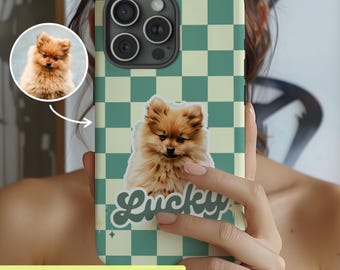 Custom Pet Cell Phone Case Pet Portrait Phone Case Painted Dog customize phone case Personalize cat phonecase with photo customized iphone