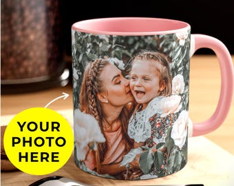 Mothers Day Gift Mug Photo 15oz Coffee Cup Grandparent Gift Printed Photo Mug Gift for Her Personalized
