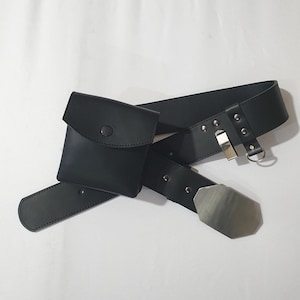 Skywalker Jedi Belt, 100% Real Leather, Ts HB ROTJ Luke Skywalker HB, saber clip and with pouch