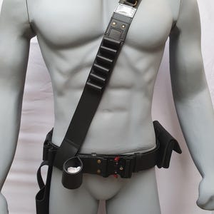 Nuevo cinturón mandaloriano de Star Wars con funda y correas de soldado: auténtico accesorio de cosplay para la cintura.