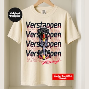 Max Verstappen Red Bull Racing Merch Shirt, Vintage Formula 1 Tee, Comfort Colors Verstappen Formula One, Gift for Formula F1 Racing Fan