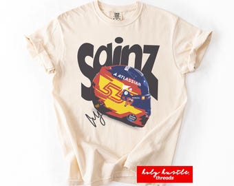 Limited Carlos Sainz Shirt, Vintage Sainz Williams 55 Racing Tee, Formula One Merch, F1 Fan Gifts, Birthday Gift for Carlos Sainz Fans