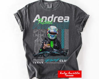 Andrea Kimi Antonelli Shirt Vintage F1 Merch Shirt, Formula 1 Tee, Comfort Colors Vintage Formula One T-shirt, Gift for Mercedes Racing Fan