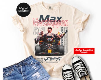 Max Verstappen Red Bull Racing Merch Shirt, Vintage Formula 1 Tee, Comfort Colors Verstappen Formula One, Gift for Formula F1 Racing Fan