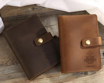 Funda para pasaporte personalizada, pasaporte de cuero personalizado, funda para pasaporte, billetera de viaje, regalo de viaje, estuche para pasaporte, regalos de Navidad