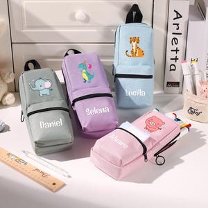 Trousse prénom,Sac à crayons,Pochette prénom personnalisée,Trousse personnalisée,Cadeau étudiant,Cadeau de fin d'année,Cadeau inscription rentrée scolaire