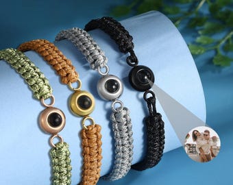 Projection Bracelets,Photo Bead Bracelet,photo picture inside,boyfriend bracelet,Custom Pic Bracelet,Bracelet For Women,Best Friend Bracelet