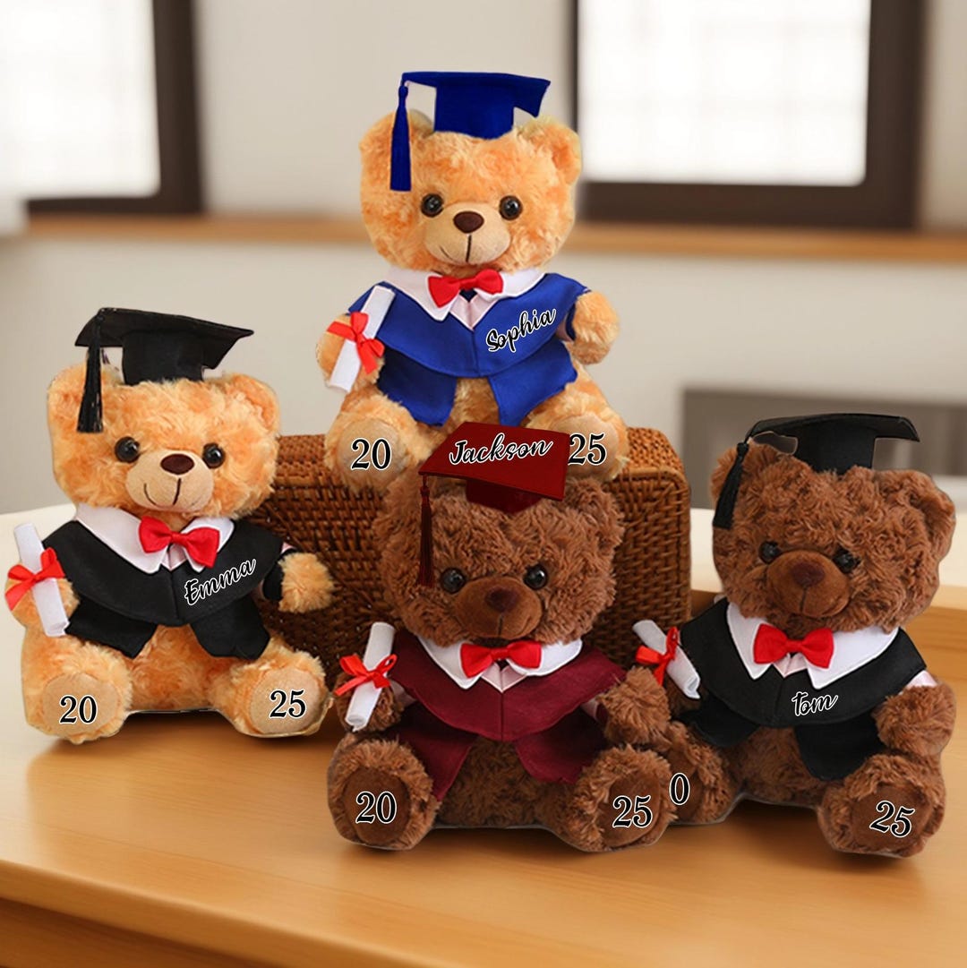 Personalized Graduation Bears,gifts for Graduates,bear With Name,2025 ...
