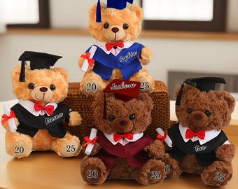 Graduation Bear 2024 - Personalized Stuffed Animal With Custom Text/Photo | Class Of 2024 Gift For High School, College Or Kindergarten - View #5