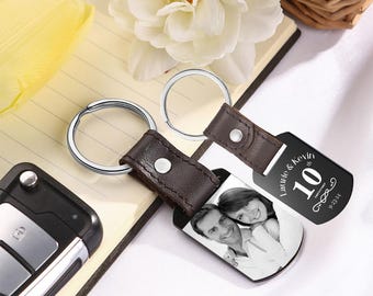 Custom Keychain,Photo Keychain,Wedding Favor Keyfob,Keychains For Women,Picture Keychain,Leather Keychain,Name Keychain,Christmas Gift
