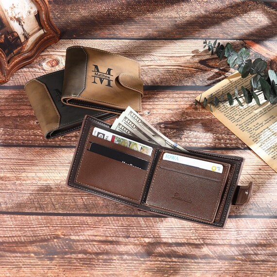 Cartera con monograma fotográfico, Cartera plegable, Cartera