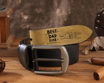 Custom Belt for Him,Engraved Dad Gift,Personalized Leather Belt,Engraved Men's Belt,Eather Belt for Men,Unique Gift for Husband,Grandpa Gift