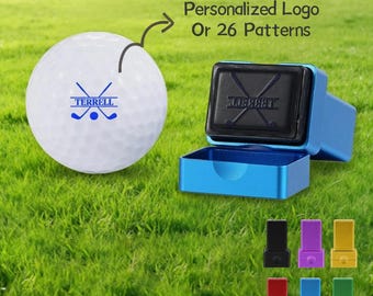 Sello de pelota de golf con su logotipo, accesorios para sellos de pelota de tinta a color, sello de pelota de golf personalizado, sello de pelota personalizado, regalo de golfista personalizado, regalos para hombres