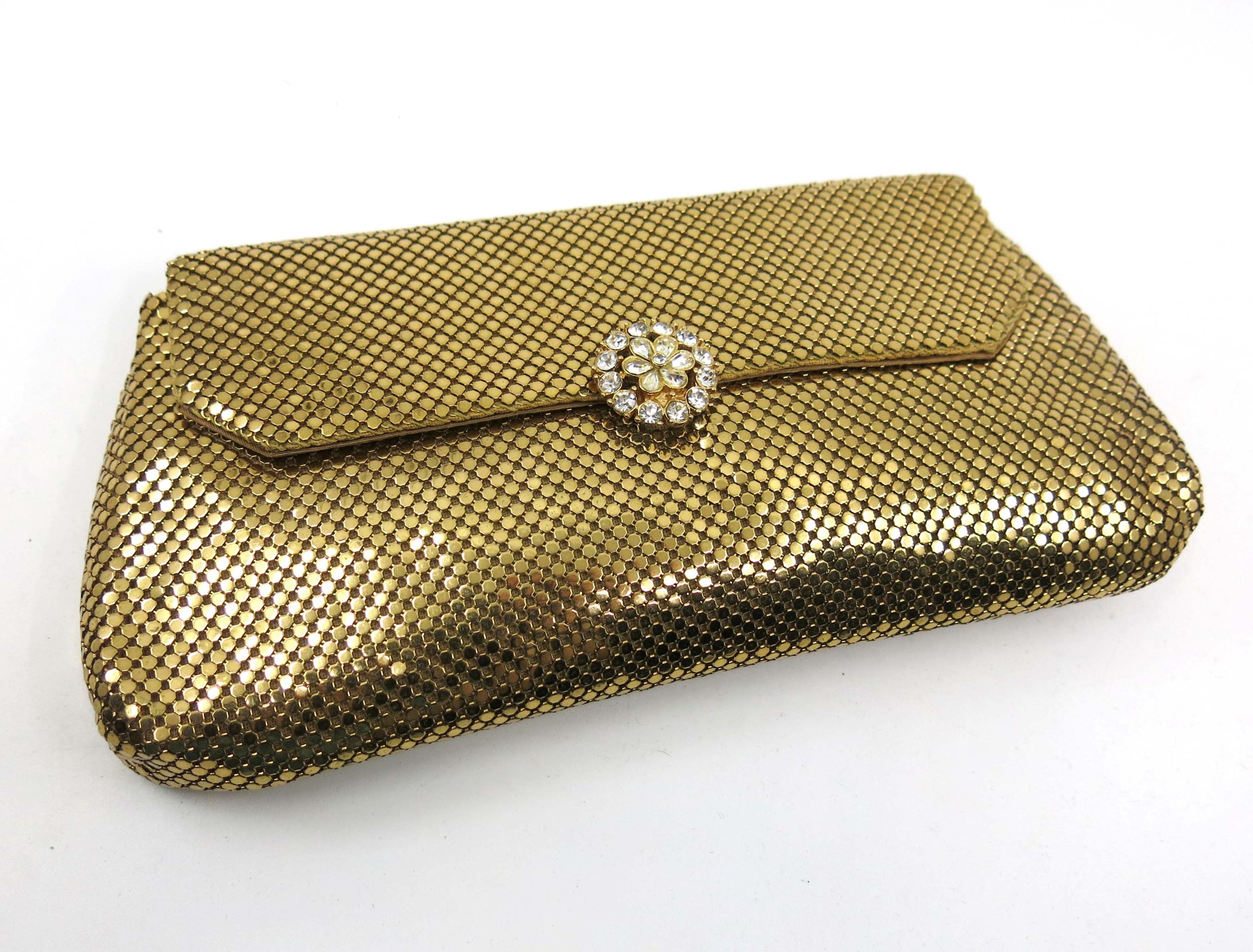 Whiting and Davis Gold Mesh Bag - Etsy