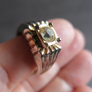 Gaudy Gold Diamond Rings for Men Etsy
