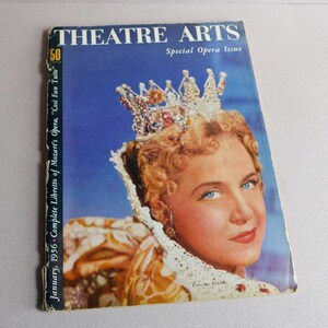 Theatre Arts Magazine January 1956 Special Opera Issue Theatrical Music History