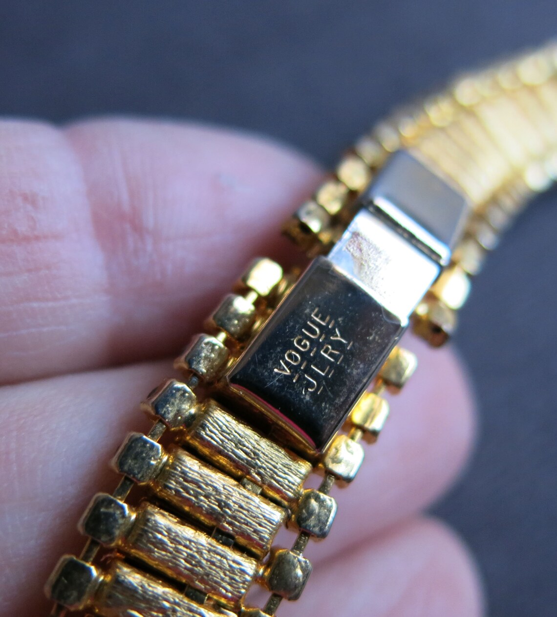 Vintage Signed Vogue JLRY Jewelry Gold Tone Rhinestone Collar Etsy