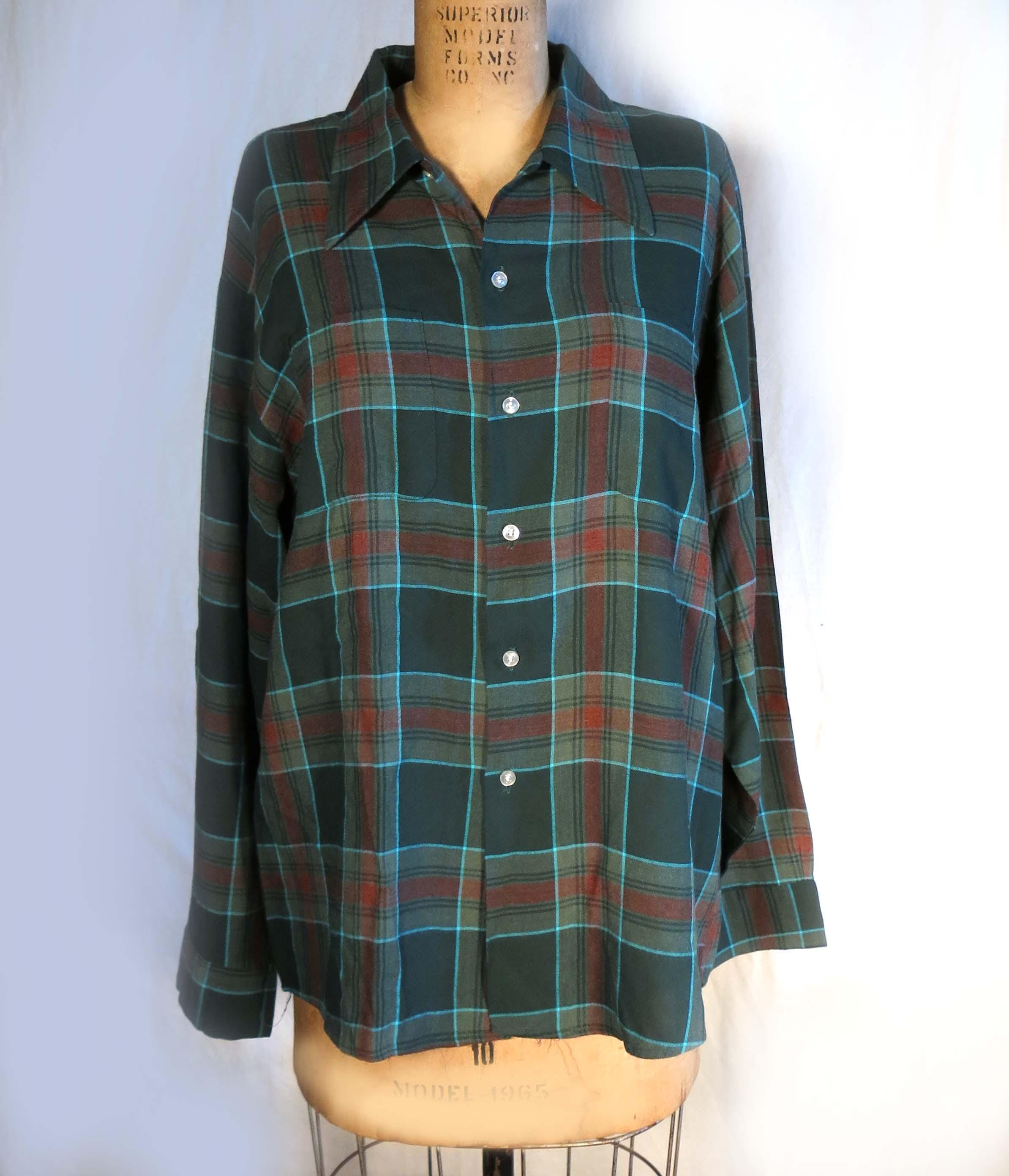 Vintage Rayon Shirt - Etsy Vintage Rayon Shirt - Etsy