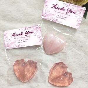 Diamond Heart Soap Favors, Bridal Shower Soap Favors, Wedding Soap Favors For Guests in Bulk, Bridesmaid Shower Favor Gift, Pink Heart Gifts