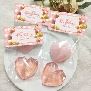 Birthday Gift For Her, Heart-shaped Soaps Gift, Birthday Party Favors, Handmade Valentine&#39;s Day Heart Soap, Personalized Soap Favors